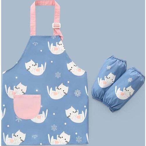 Children Front Pocket baby painting apron Kid Apron Child Smock Cooking Art Kids Craft Drawing Boys Aprons Baby Girls Kitch Z5R0