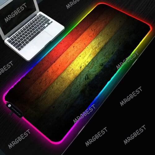 Gaming Mouse Pad Gamer RGB Mouse Pad Big Laptop Simple Background XXL Mouse-pad Backlight Mause Pad Carpet Keyboard Desk Mat