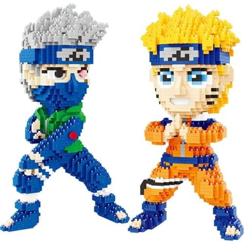 Balody 16093 Anime Bricks Narutoed Hatake Kakashi Cartoon DIY 3D Model Diamond Mini Building Small Blocks Assembly For Toy