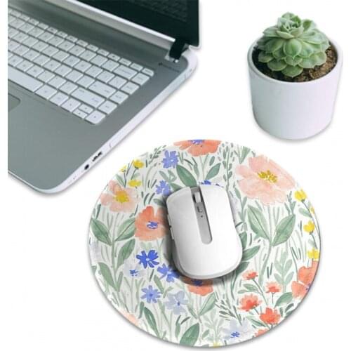 20x20cm Kawaii Cartoon Green plants Mouse Pad Cute Deskpad Gaming Desk Mats for Office Home Computer Keyboard Protector