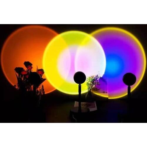 Creative Sunset Sunset Projection Lamp Bedroom Bedside Table Lamp Net Celebrity Live Broadcast Background Shooting Sunset Light