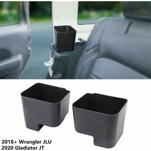 JLU JT RearSeat Storage Tray Organizer Rear Seat Box Accessory for 2018-2020 Jeep Wrangler JLU& 2020 Jeep Gladiator JT
