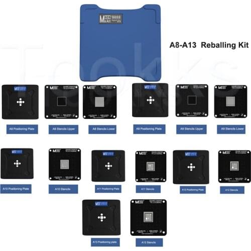 MaAnt Magnetic Reballing Platform For iPhone A8 A9 A10 A11 A12 A13 CPU BGA Repair Tin Planting Jig with Stencils