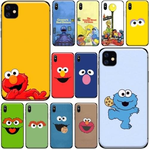 Cute Sesame cartoon Street Phone Case For iphone 8 11 12 Redmi note 8 9 s huawei p 30 pro lite plus cover shell funda