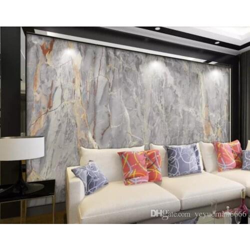 Custom 3D Mural Wallpaper silk Wall paper 3d stereo Marble European stone pattern living room Photo Wallpaper Home Decor
