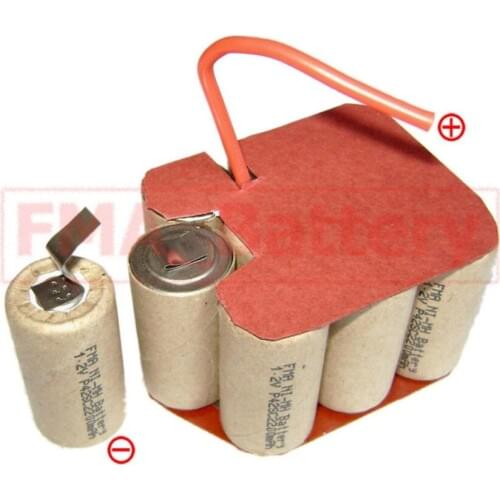 NiMH 4/5Sub C 12V 2200mAH Battery for Power tools Drill DeWalt Screwdriver P04