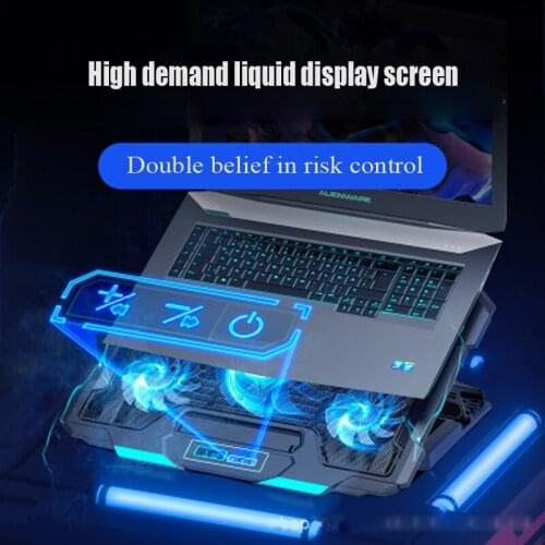 New Folding Laptop Radiator Game Computer Base Air-cooled Mute Height Lifting Bracket 5 Core Drive For Strong Cooling