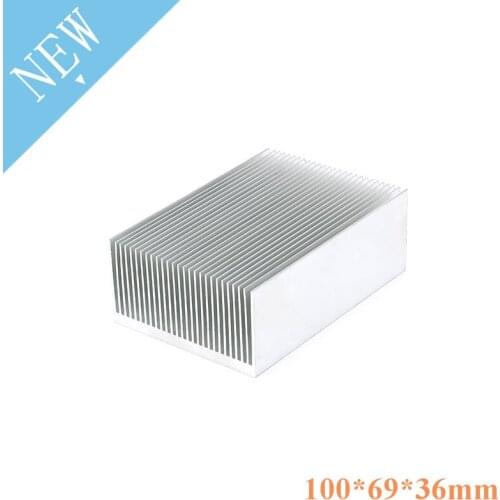 1pc heatsink power amplifier aluminum heat sink transistor high quality radiator Module radiator special for cooling 100x69x36mm