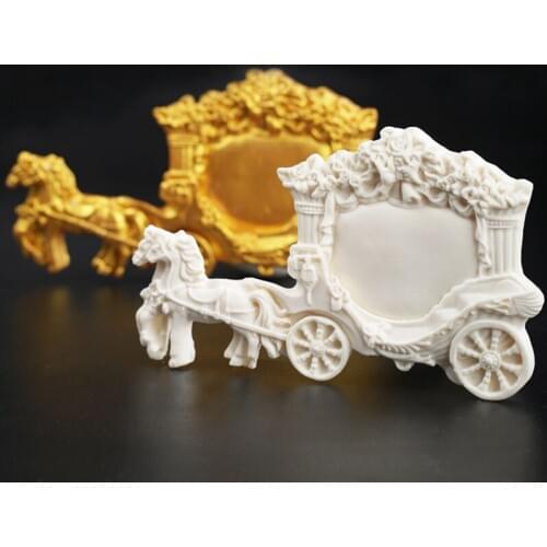 Carriage Silicone Mold Fondant Mould Cake Decorating Tool Chocolate Gumpaste Mold, Sugarcraft, Kitchen Accessories