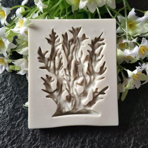 Marine Plant Silicone Cake Mold Seaweed Shape Fondant Cake Baking Silicone Molds