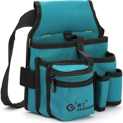 Multi-Function Tool Bag Canvas Electrician Kit Storage Packs Thicken Multi-Pocket Tools Waist Bag Hardware Tools Organizer Pouch
