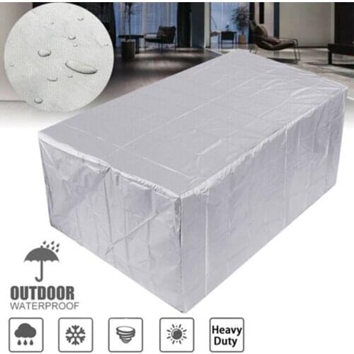 Waterproof Furniture Cover Outdoor Garden Covers Rattan Table Chair Dust Proof Patio Protective Case With Coated for Home Use