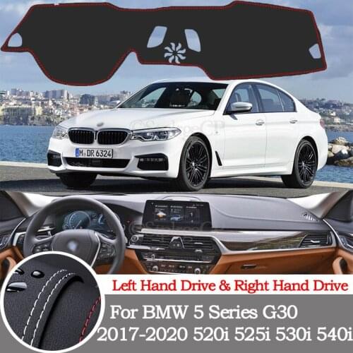 High-quality leather instrument panel protection pad and light-proof pad for BMW 5 Series G30 2017-20 520i 525i car accessories