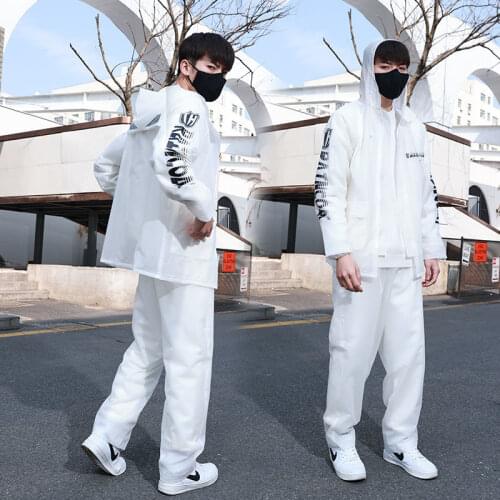 High Quality Fashion Raincoat Suit Adult Impermeable Motorcycle Riding Waterproof Outdoor Hiking Fishing Rainproof Protect Gear