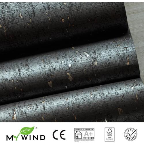 MYWIND Iron Gray Wallpapers Luxury 100% Natural Material Safety Innocuity 3D Wallpaper In Roll Decor European Aristocracy