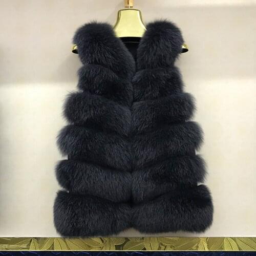 Vest winter jacket real fox fur waistcoat female warm plush fashion short plus-size fur vest