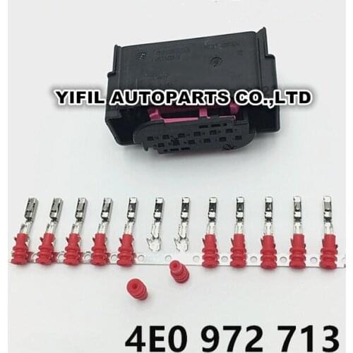 1/2/5/10/20pcs/lot 12 Pin/Way Lane Assist LCA Connector Plug For BMW VW Audi Porsche 4E0 972 713 4E0972713 1-967680-1