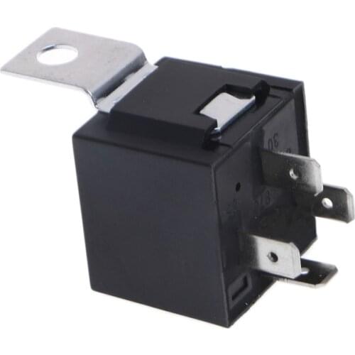 1 Pc Waterproof Car Relay DC 12V 40A 4Pin Automotive Fuse Relay Normally Open