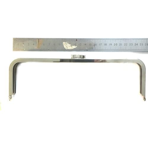 10 inches Silver Clutch purse frame handbag frame bag frame without handle loops