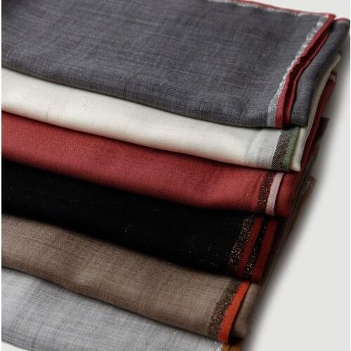 100% Merino Wool Scarf Shawl Light Pure Wool Scarf Women Soft Warm Elegant Scarf Warm Gold Edging Spring Autumn Inner Mongol