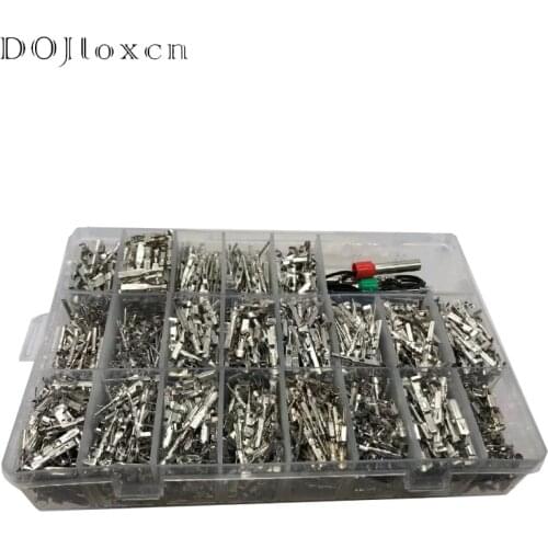 1 Box 1918 Pcs 1 1.5 1.8 2.2 2.8 3.5 MM Auto Crimping Wire Terminal With Pin Removal Tool For VW Tyco AMP Boschs FCI Deutsch