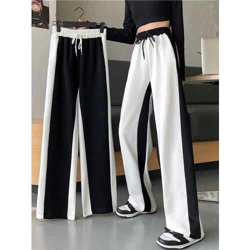 Unisex Trousers New 2021 drape mopping pants high waist sports casual pants men women autumn Korean loose jogging straight pants