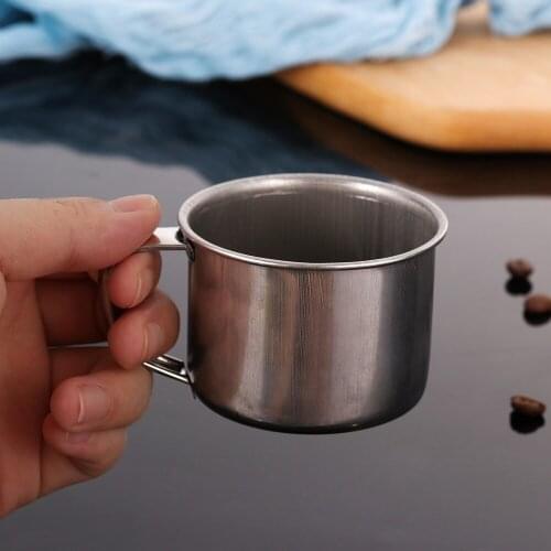 Catiyaha 200ml Portable Stainless Steel Cups Tea Coffee Cups Mugs Drinkware For Home Kitchen Storage Tools Supplies