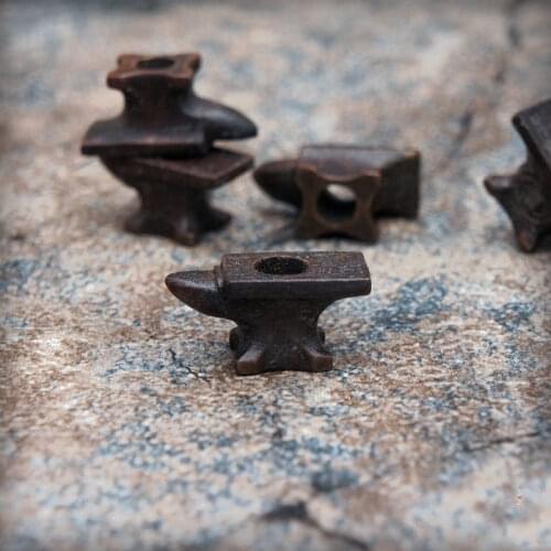 EDC Bronze Knife Beads A Pendant Paracord Outdoor DIY Decorations Bronze Camping Gear EDC Tools