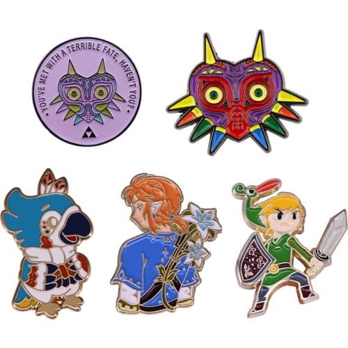 K3441 Owl Game Enamel Pins Cute Brooch Pin Bag Clothes Lapel Pin Cartoon Badge Jewelry Gift for Kids Friends