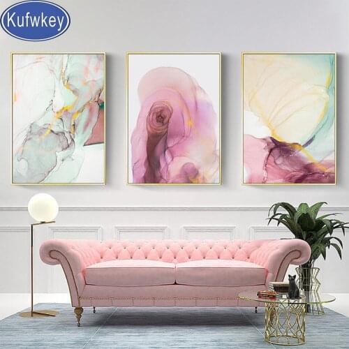 Nordic Colorful Ink Abstract Art 5D diy Diamond Painting Full Square Round Diamond Embroidery Mosaic Picture Of Rhinestones Gift