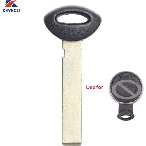 KEYECU Replacement Remote Small Insert Key Blade Uncut for BMW Mini Copper 2007-2014