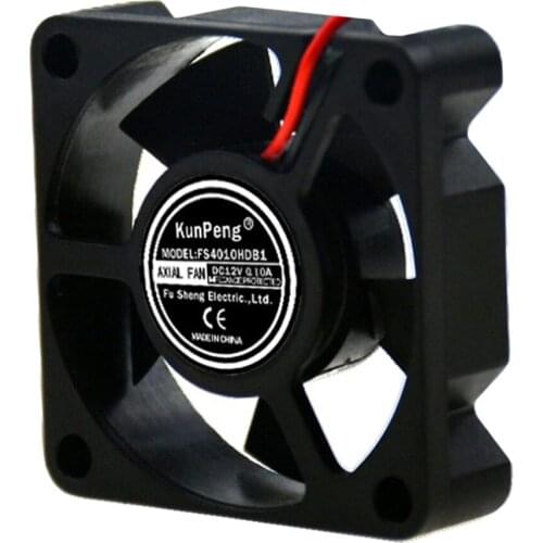 Computer CPU Cooler Mini Cooling Small Exhaust Fan DC 12V 4cm for 3D Printer