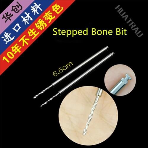 Medical Orthopaedic Instruments Stainless Steel 1.1 1.5 mm Step Limited Hand Foot Surgery Bone drill Bit Quick change Interface