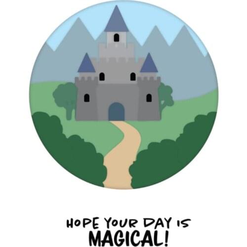 Castle Grass Tree Mountain Metal Cutting Dies Scrapbooking For DIY Crafts Card Album Photo Making Stencil 2021