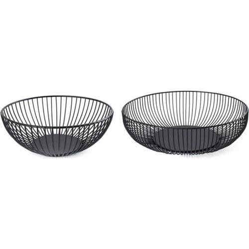 Nordic Creative Minimalist Fruit Basket Living Room Creative Fruit Drain Basket Home Iron Fruit Bowl Storage Basket