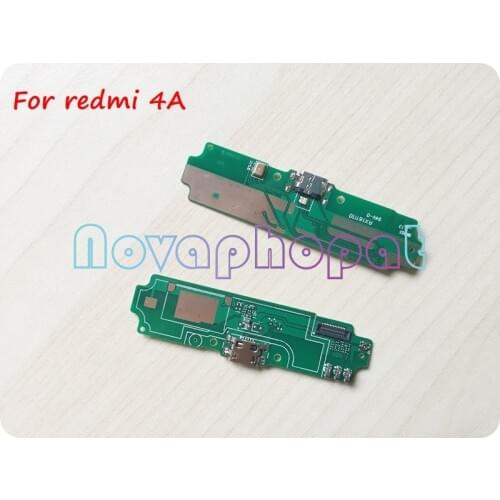 Novaphopat for Xiaomi Redmi 4A Redmi4A Charger Port Charging Connector Micro USB Dock Flex Cable Microphone + tracking