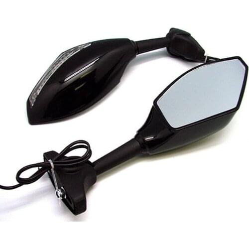 Brand new Clear Smoke swing freely modified mirror LED Turn signals intergrated mirrors For CBR1100XX 96-07