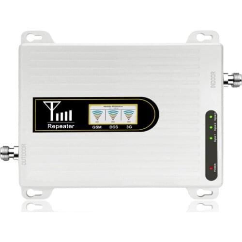2019 Upgraded 900 1800 2100 tripe band 2g 3g 4g lte network cell phone signal booster white mobile signal repeater for indoor