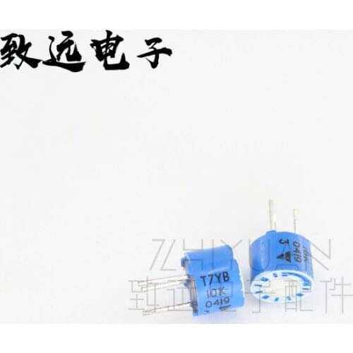 Original new 100% T7YB10K 103 20% trimming potentiometer round adjustable resistor (SWITCH)