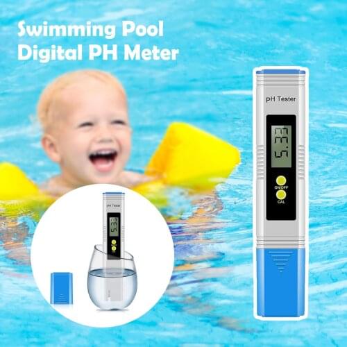 Portable Digital Ph Meter Tester Mini Pocket Pen For Aquarium Pool Analyzer Monitor Water Cleaning Calibration G2