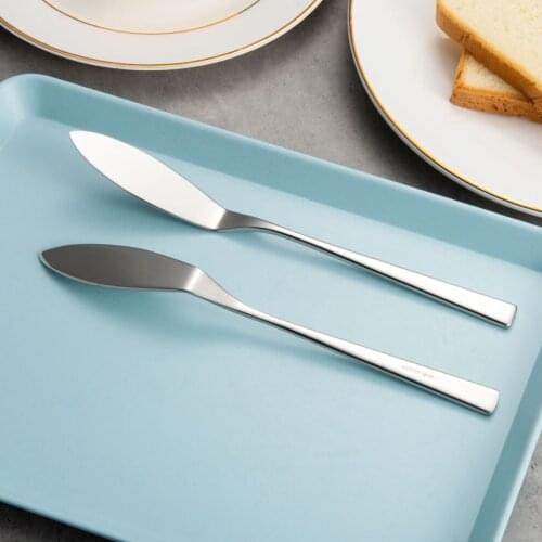 8.5-Inch Butter Spreader Stainless Steel Butter Knife Cheese Spreaders for Butter Sandwiches Cheese Breakfast, Set of 2