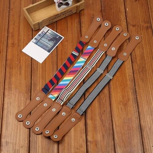 SANWOOD Children Kids Buckle Free Elastic Belt Stretch Waist Adjustable Waistband for Boy Girl Fashion Striped Belts 2020