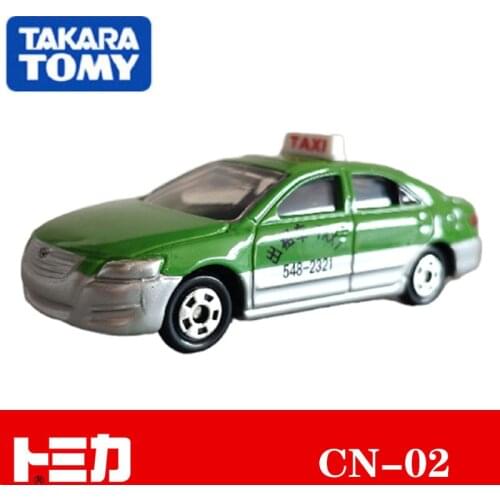 Discount Tomy Tomica Car Kids 7cm Toy Vehicles Toyata Camry CN-02 Taxi Alloy cars Damping system 425755 Model Toys For Children