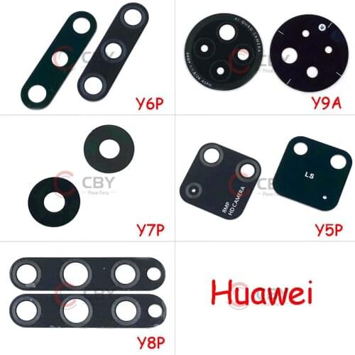 2PCS Back Rear Camera Lens Glass Cover Replacement Cover For Huawei Y5P Y6S Y6P Y7P Y8P 2020 Y9A
