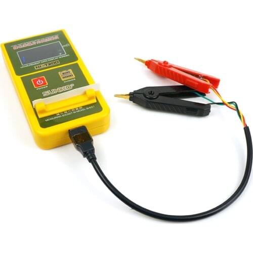 SUNKKO-T200 Nickel Chip Internal Resistance Tester Resistance Milliohmmeter For Testing 18650 Lithium Battery Nickel Sheet Tool