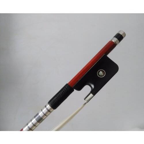 1 PC Quality Cello bow Pernambuco bow stick, Ebony frog silver mounted cello bow of SFC960