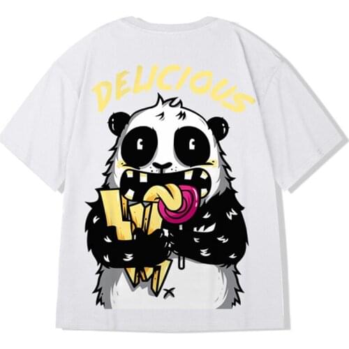 2021 Hip Hop Tees T-Shirt Chinese Style Panda Harajuku Loose Men Short Sleeve Tops Summer New Casual Oversized Punk T Shirt 8XL