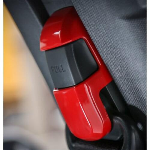 ABS 2pcs Seat Belt Decorative Cover Trim Sticker for Ford F150 2015+ Stylish Car Accessories Interior Decoration Brand New