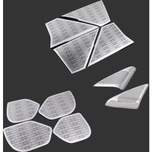 Aluminum Alloy Car Door Speaker Cover Trim For Land Rover Range Rover Velar 2017 2018
