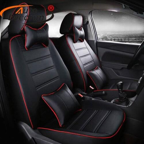 AutoDecorun Custom fit car cushion for Benz g class G55 seat cover sets accessories PU leather cover seats cushion headrests pad